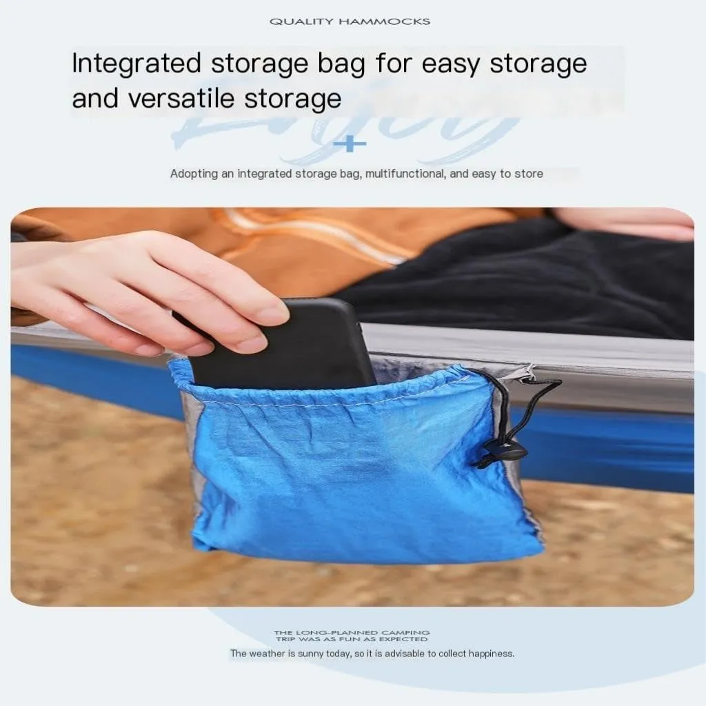Hammock Double Outdoor Portable Camping Single Double Mosquito Net Hammock Anti-Mosquito Camping Mesh Mosquito Net Hammock Hammock Outdoor(D)