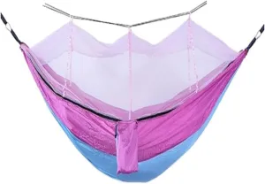 Hammock Double Outdoor Portable Camping Single Double Mosquito Net Hammock Anti-Mosquito Camping Mesh Mosquito Net Hammock Hammock Outdoor(F)