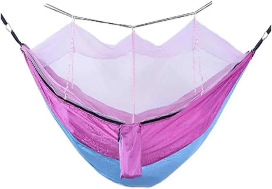 Hammock Double Outdoor Portable Camping Single Double Mosquito Net Hammock Anti-Mosquito Camping Mesh Mosquito Net Hammock Hammock Outdoor(F)