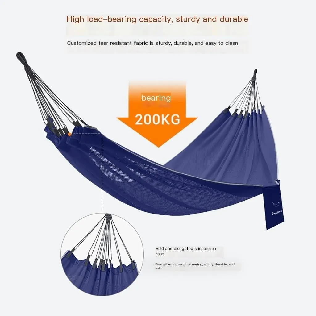 Hammock Double Outdoor Single Hammock Anti-Rollover Swing Outdoor Anti-Mosquito Portable Adult Camping Hanging Chair Hammock Outdoor