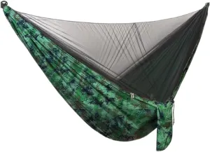 Hammock Double Quick-Release Hammock with Mosquito Net Hanging Sheet Double Parachute Cloth Anti-Rollover Camping Hammock Hammock Outdoor(E)