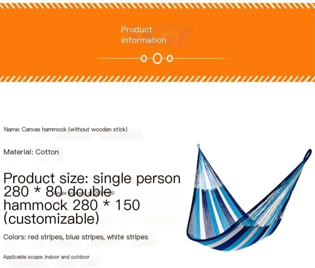 Hammock Double Single Double Parachute Cloth Hammock Light Breathable Hammock Nylon Hammock Outdoor Swing Anti-Rollover Hammock Outdoor(Red,Small)