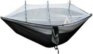 Hammock Hammock Outdoor Camping Anti-Mosquito Outdoor Camping with Mosquito Net Breathable Hanging Tree Tent Hammocks for Outside(A)