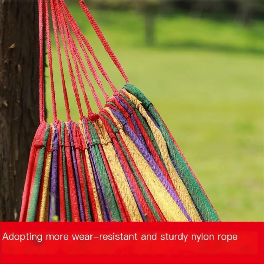 Hammock Hammock Outdoor Swing Anti-Rollover Home Indoor Single Double Hanging Chair Adult Sleeping Fall Out of Bed Hammocks for Outside(A,Small)