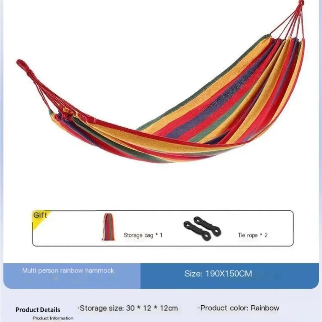 Hammock Hammock Outdoor Swing Anti-Rollover Home Indoor Single Double Hanging Chair Adult Sleeping Fall Out of Bed Hammocks for Outside(A,Small)