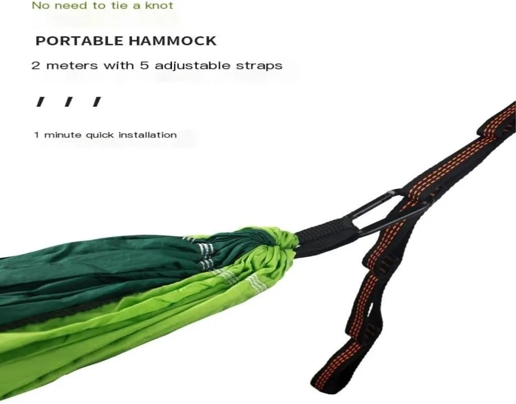 Hammock Mosquito Net Hammock Double Outdoor Anti-Mosquito Parachute Cloth Swing Outdoor Sleeping Hanging Tree Camping Hammocks for Outside(A,Small)