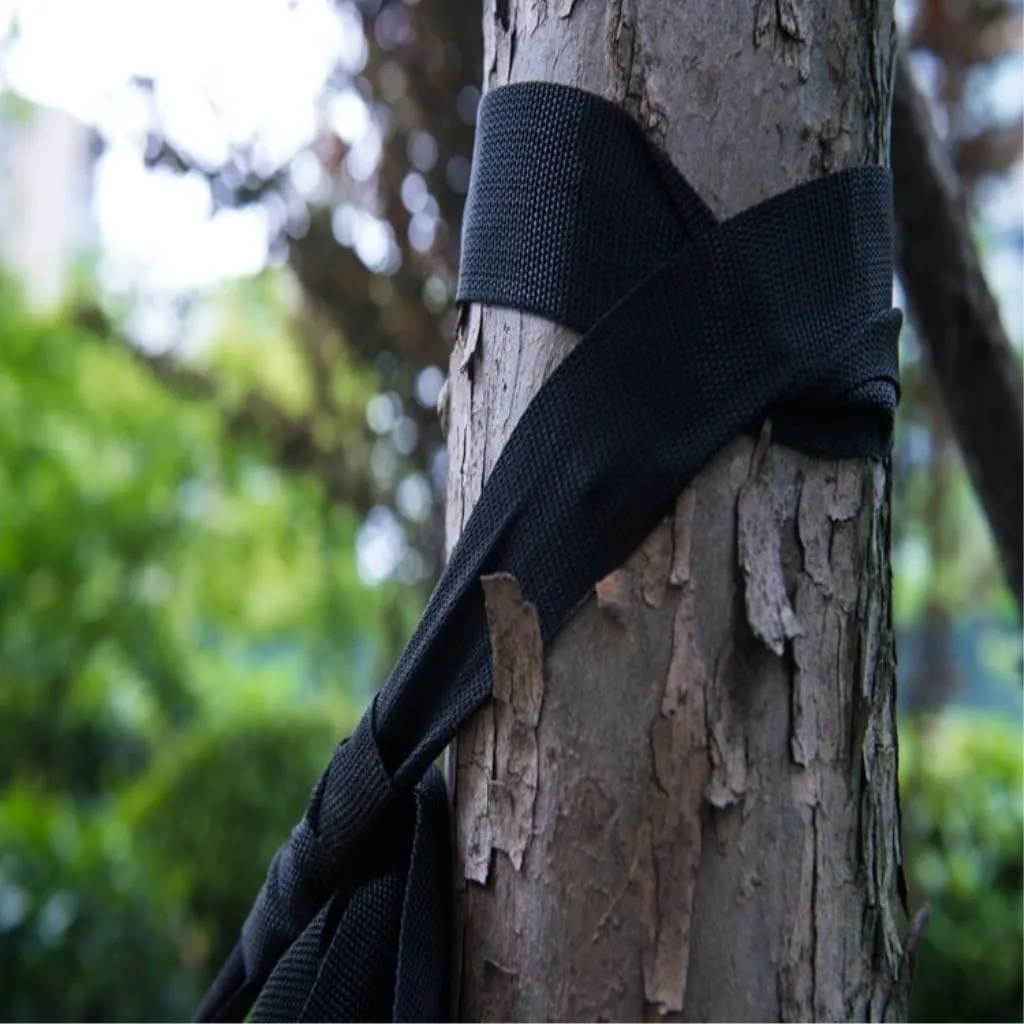 Hammock Mosquito Net Hammock Double Outdoor Anti-Mosquito Parachute Cloth Swing Outdoor Sleeping Hanging Tree Camping Hammocks for Outside(Orange)