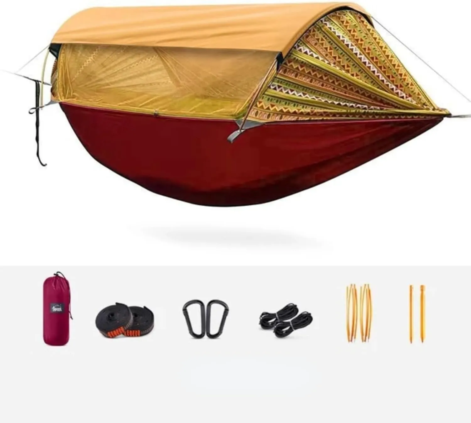 Hammock Outdoor Anti roll and Anti Mosquito Hammock Double Person Sunshade Camping Hammock with Mosquito net