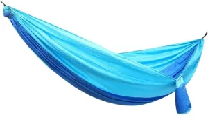 Hammock Outdoor Camping Parachute Nylon Cloth Single Double Outdoor Camping Cycling Indoor Leisure Outdoor Hammock Hammocks for Outside(Blue,B)