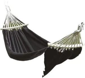Hammock Outdoor Hammock Sheet Double Camping Hammock Swing Spring Outing Camping Anti-Rollover Canvas Hanging Basket Hammocks for Outside(Black)
