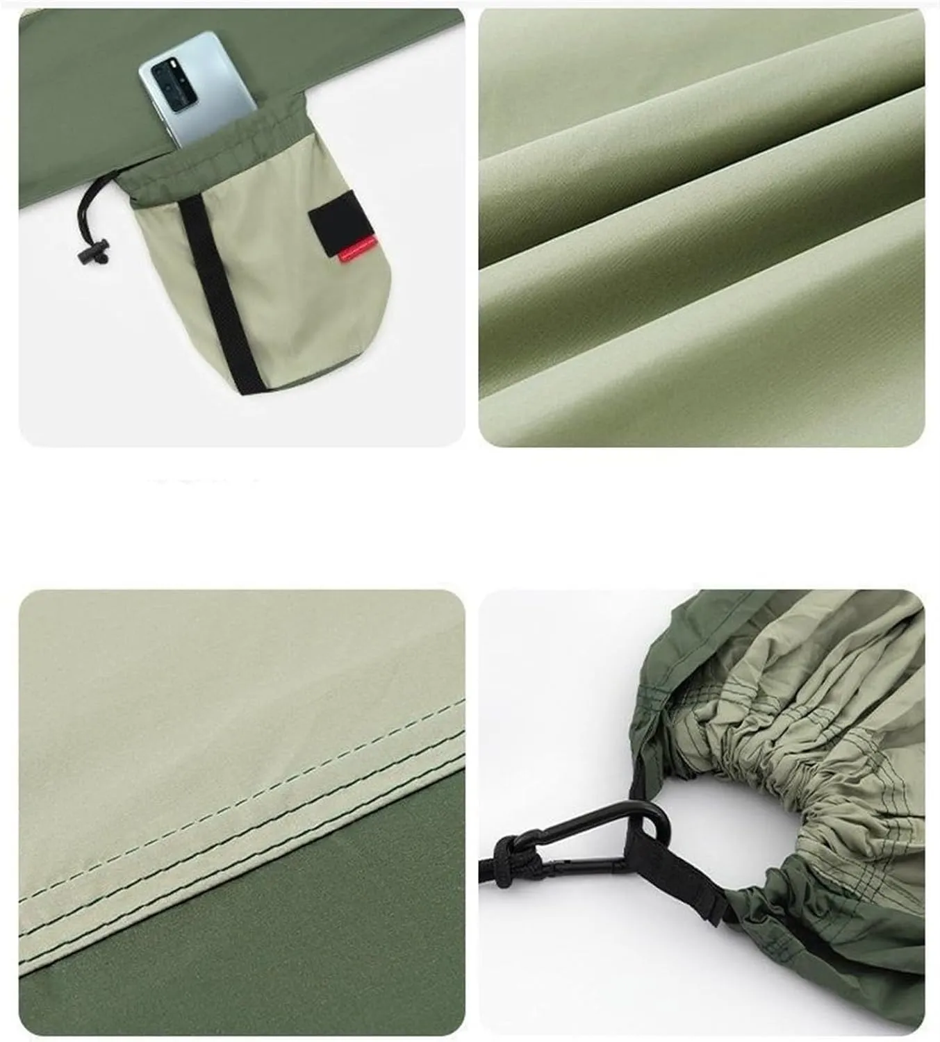 Hammock Outdoor Hammock with Suspension Kit, Quick Setup, Traveler's Dream Hammock, Breathable Nylon Fabric Portable Hammock