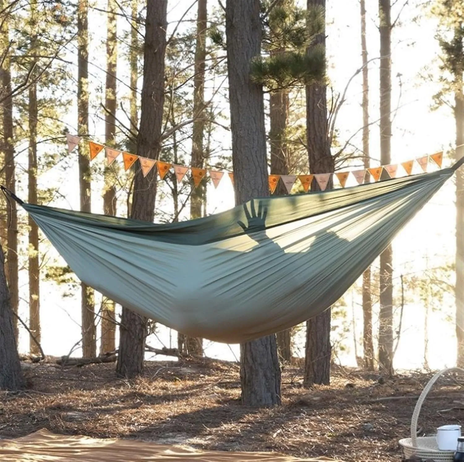 Hammock Outdoor Hammock with Suspension Kit, Quick Setup, Traveler's Dream Hammock, Breathable Nylon Fabric Portable Hammock