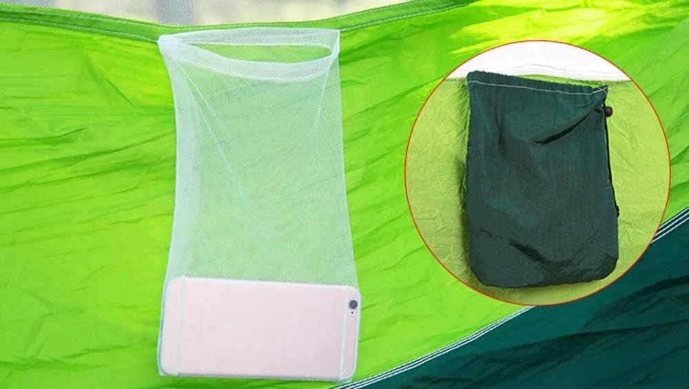 Hammock with Mosquito Net, Double Camping Hammocks Bug Net Portable and Lightweight for Backpacking Hiking Travel Outdoor