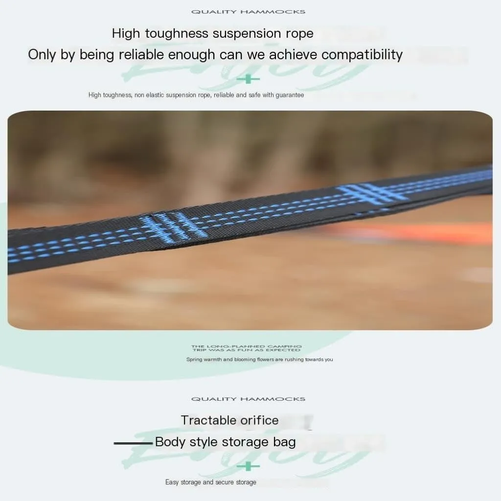 Hammocks Automatic Quick-Open Pole Double-Layer Hammock with Sunshade Outdoor Camper Double Hammock with Mosquito Net Camping Hammocks(A)