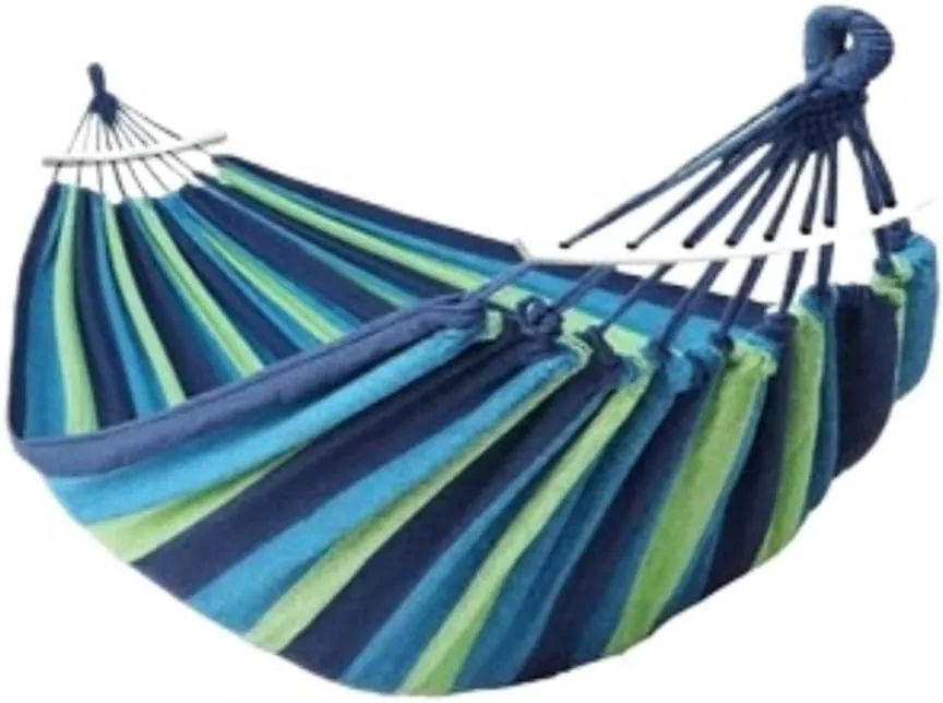 Hammocks Double Outdoor Hammock Swing Adult Thick Anti-Rollover Bedroom Bedroom Hanging Chair Camping Large Hammock Camping Hammocks(Blue)