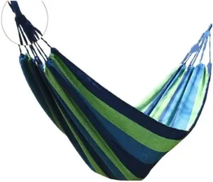 Hammocks Double Outdoor Hammock Swing Adult Thick Anti-Rollover Bedroom Bedroom Hanging Chair Camping Large Hammock Camping Hammocks(Blue)