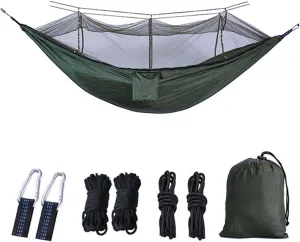 Hammocks for Outside 2 Person with Mosquito Net, Inside Hammock for Bedroom, Portable Hammock with Mosquito Net, Quick Dry Hammock, for Travel Patio Garden
