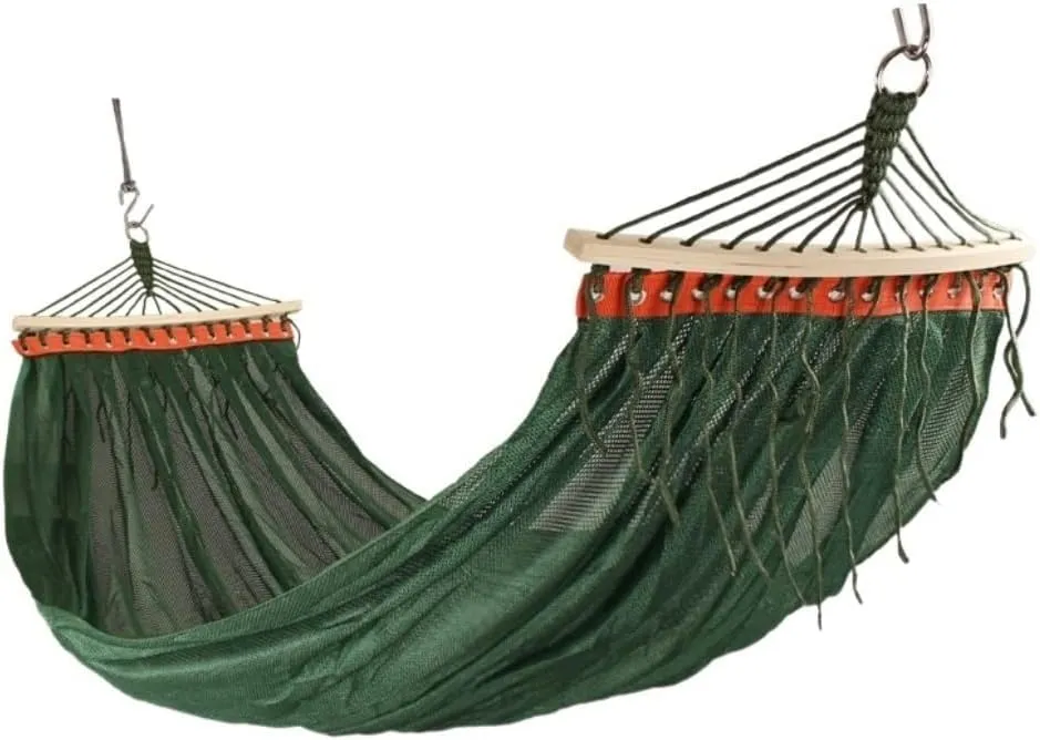 Hammocks for Outside Hammocks Swing Chair Hammock Outdoor Garden Anti-Side Turn Double Mesh Breathable Leisure Hammock Camping, Grün
