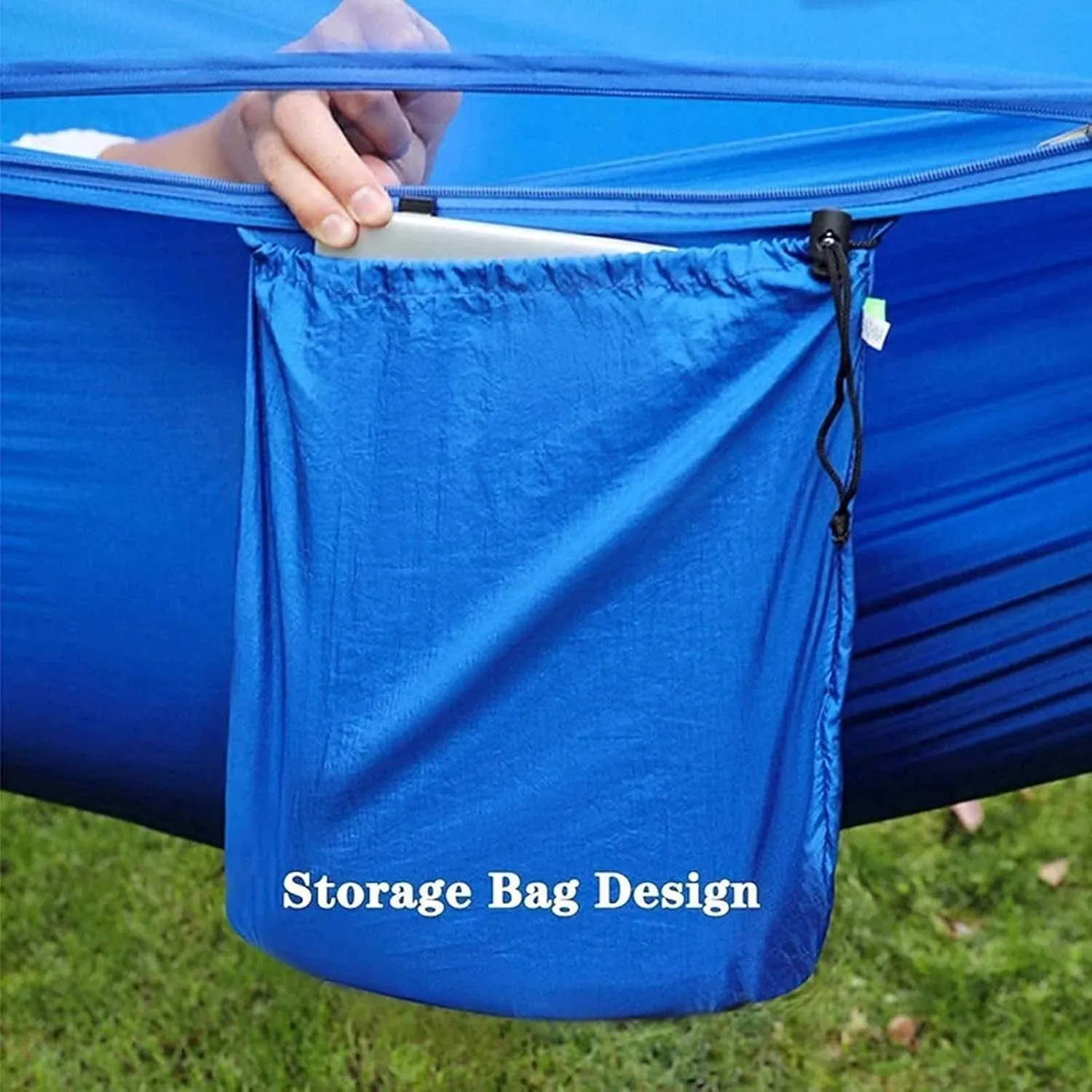 Hammocks for Trees, Camping Hammocks with Netting, Quick Dry Hammock, Double Hammock Swing Chair Outdoor with Tree Hooks, for Beach, Backyard, Patio