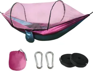 Hammocks Fully-Automatic Speed-Open Hammock with Net Home Garden Swing Hammock Mosquito Net Camping Sleeping Hammock Tool Dropshipping
