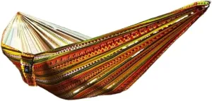 Hammocks Hammock Outdoor Camping Quick-Open Single Double Hammock Parachute Cloth Printing Park Camping Hammock Camping Hammocks(Yellow)