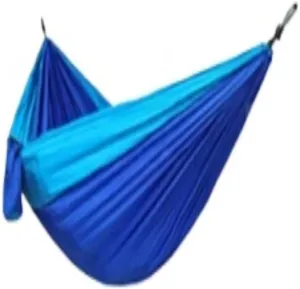Hammocks High Load-Bearing Anti-Rollover Nylon Hammock Outdoor Ultra-Light Single and Double Parachute Cloth Hammock Camping Hammocks(A)