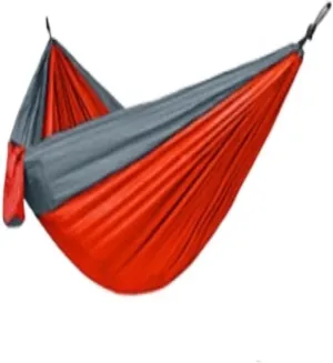 Hammocks High Load-Bearing Anti-Rollover Nylon Hammock Outdoor Ultra-Light Single and Double Parachute Cloth Hammock Camping Hammocks(F)
