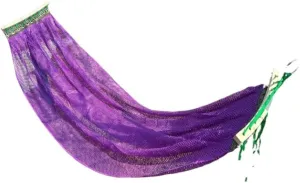 Hammocks Ice Silk Hammock Outdoor Thickened Fine Mesh Single and Double Anti-Rollover Hanging Chair Camping Courtyard Camping Hammocks(Purple,B)
