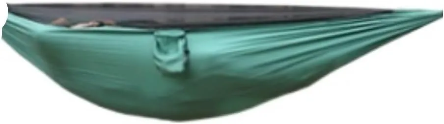 Hammocks Mosquito Net Hammock Outdoor Nylon Double Hammock Encrypted Mesh Automatic Quick-Open Mosquito Net Hammock Camping Hammocks(Green)