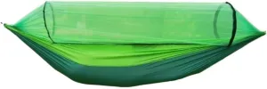 Hammocks Outdoor Camping Anti-Rollover Swing Ultra-Light Breathable Anti-Mosquito Net Bed Sunscreen Camping Hammock Camping Hammocks(Green)