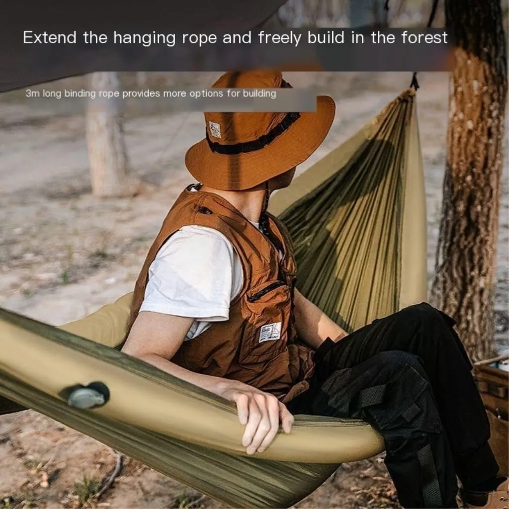 Hammocks Outdoor Camping Hammock Swing Anti-Rollover Inflatable Single Double Outdoor Portable Hanging Chair Camping Hammocks
