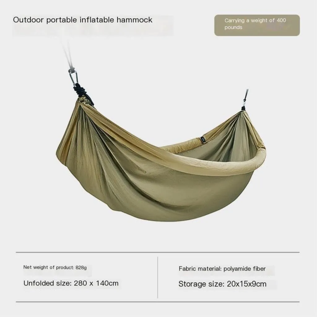 Hammocks Outdoor Camping Hammock Swing Anti-Rollover Inflatable Single Double Outdoor Portable Hanging Chair Camping Hammocks