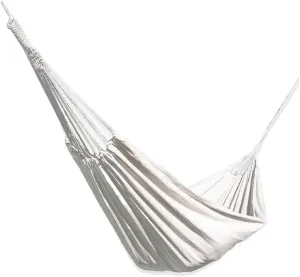 Hammocks Outdoor Camping White Canvas Outdoor Hammock Solid Color 2 Meter Single and Double Hammock Outdoor Hammock Camping Hammocks(200 * 150cm)