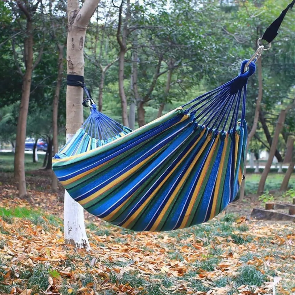 Hammocks Outdoor Hammock Double Single Dormitory Student Dormitory Swing Adult Balcony Hanging Chair Indoor and Outdoor Camping Hammocks(D)