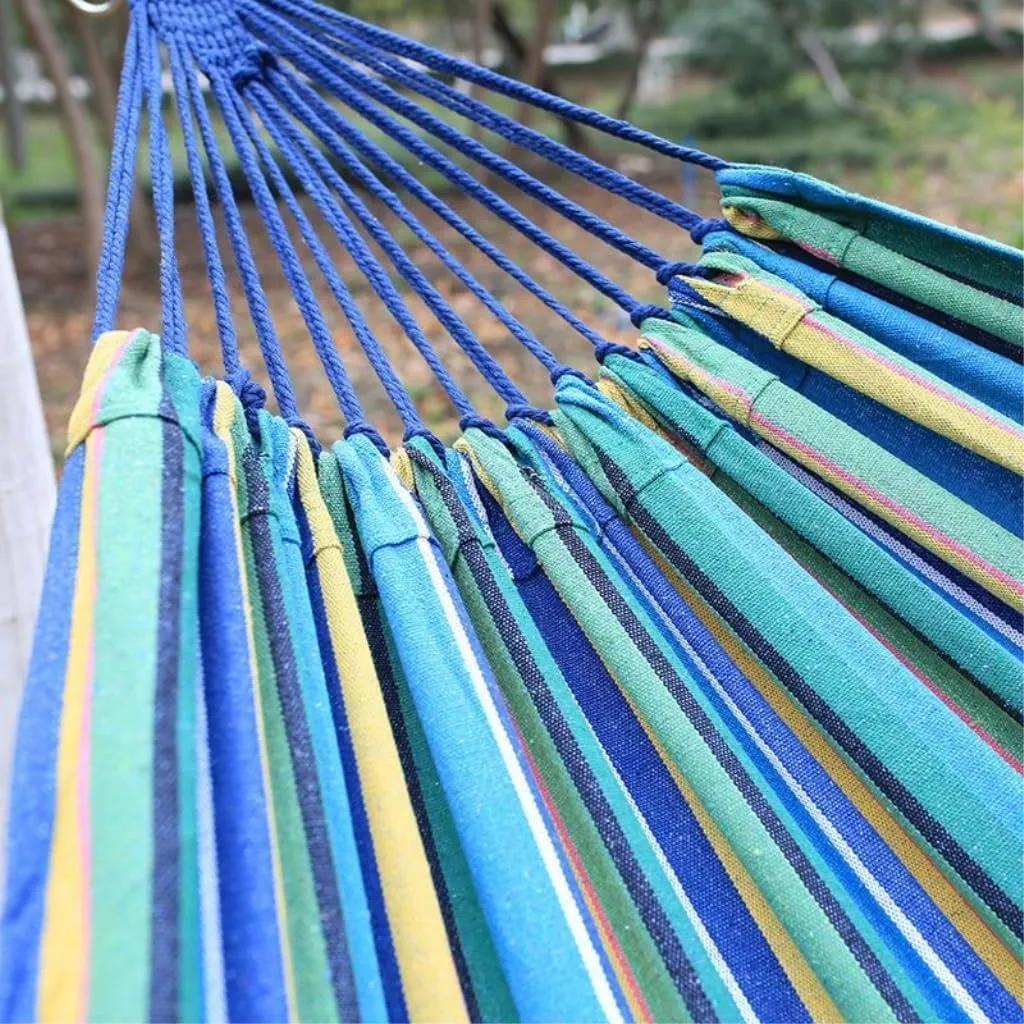 Hammocks Outdoor Hammock Double Single Dormitory Student Dormitory Swing Adult Balcony Hanging Chair Indoor and Outdoor Camping Hammocks(D)