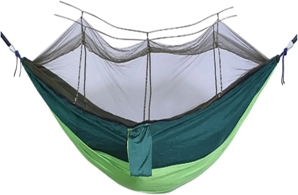 Hammocks Outdoor Portable Camping Single Double Mosquito Net Hammock Anti-Mosquito Camping Mesh Mosquito Net Hammock Camping Hammocks(B)