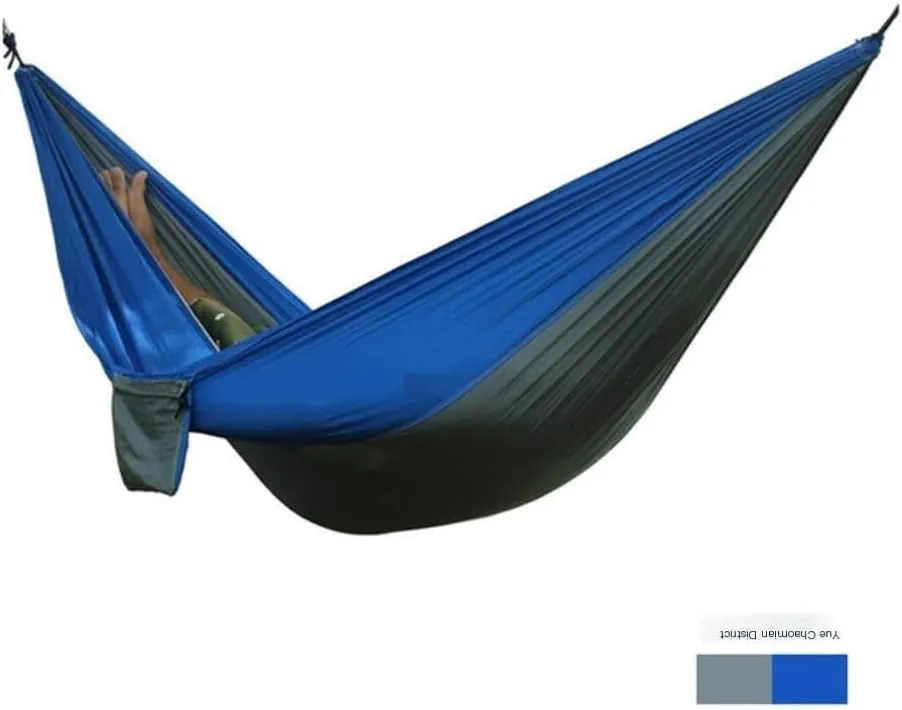 Hammocks Outdoor Thickened Canvas Outdoor Bent Wooden Stick Hanging Sheet Double Hammock Swing Dormitory Camping Camping Hammocks(A)