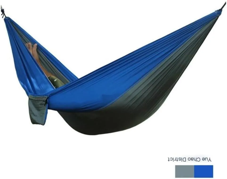 Hammocks Outdoor Thickened Canvas Outdoor Bent Wooden Stick Hanging Sheet Double Hammock Swing Dormitory Camping Camping Hammocks(A)