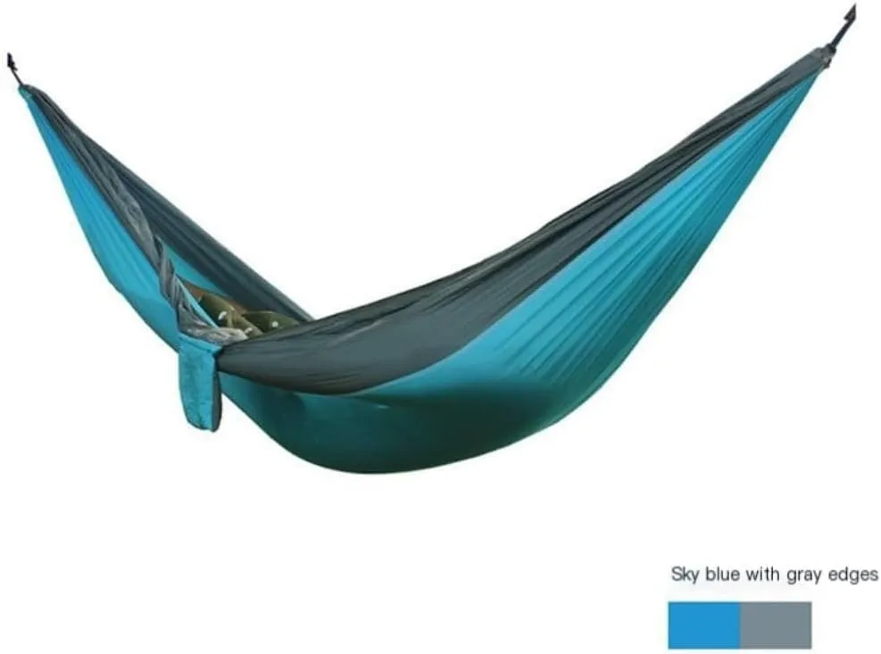 Hammocks Outdoor Thickened Canvas Outdoor Bent Wooden Stick Hanging Sheet Double Hammock Swing Dormitory Camping Camping Hammocks(A)