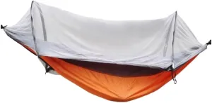 Hamock Automatic Mosquito Net, Anti-Rollover Hammock, Parachute, Bunis Spinning Camping Leisure Double Hanging Chair Hanmock(Orange)