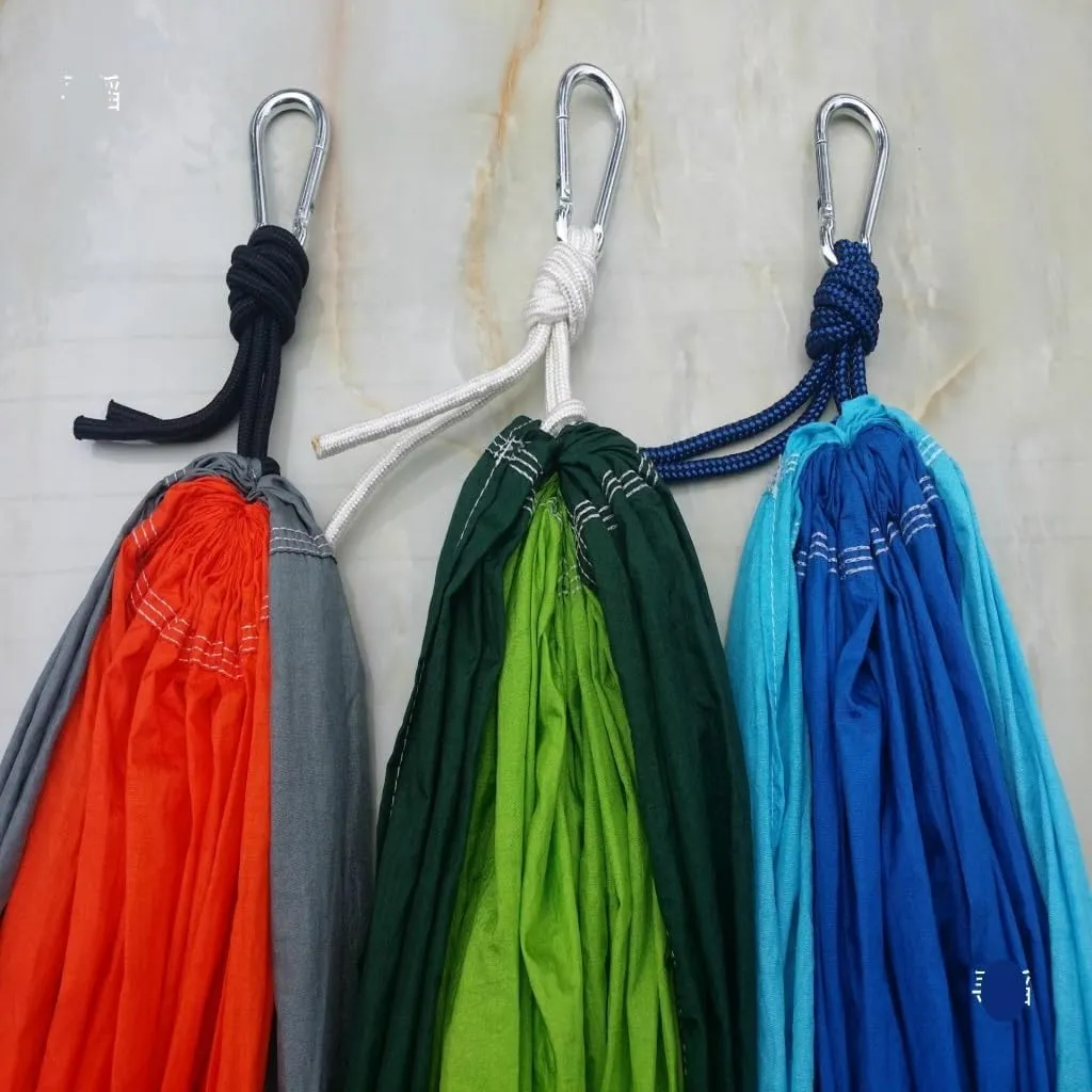 Hamock Hammock Outdoor Camping Anti-Mosquito Hanging Sheet Double Summer Widening Parachute Single Anti-Rollover Hanmock(G)