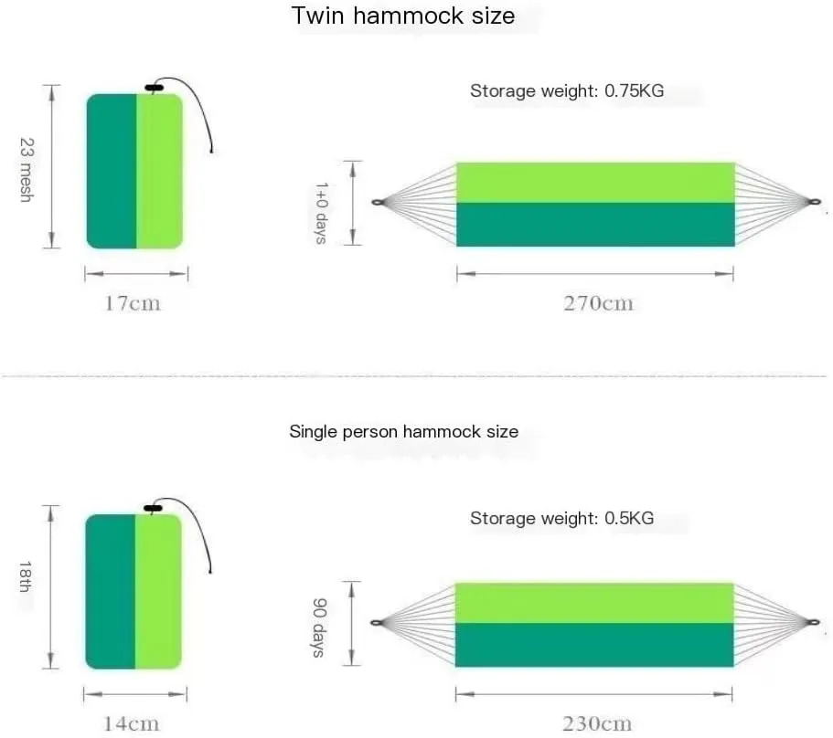 Hamock Hammock Outdoor Sleeping Double Anti-Rollover with Mosquito Net Courtyard Camping Thickened Indoor Home Swing Hanmock(Blue,B)