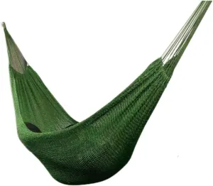 Hamock Mesh Outdoor Camping Swing Homestay Outdoor Da Double Anti-Rollover Hanging Chair Double Nylon Hammock Hanmock(Green)