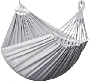 Hamock Outdoor Canvas Hammock Camping Anti-Rollover Swing Thickened Spot Single Double Duckbill Buckle Hammock Hanmock(G)
