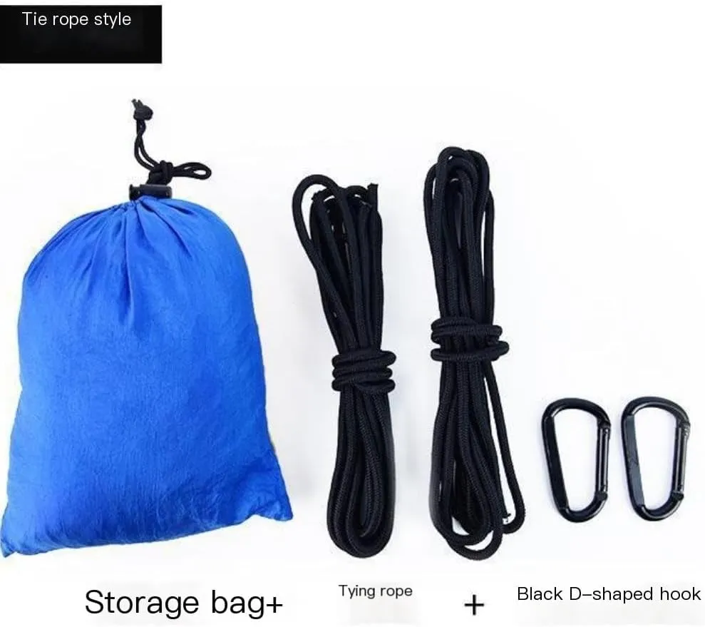 Hamock Outdoor Double Hammock Camping Single 210T Swing Hammock Nylon Outdoor Hammock Outdoor Parachute Cloth Hanmock(260 * 140cm)