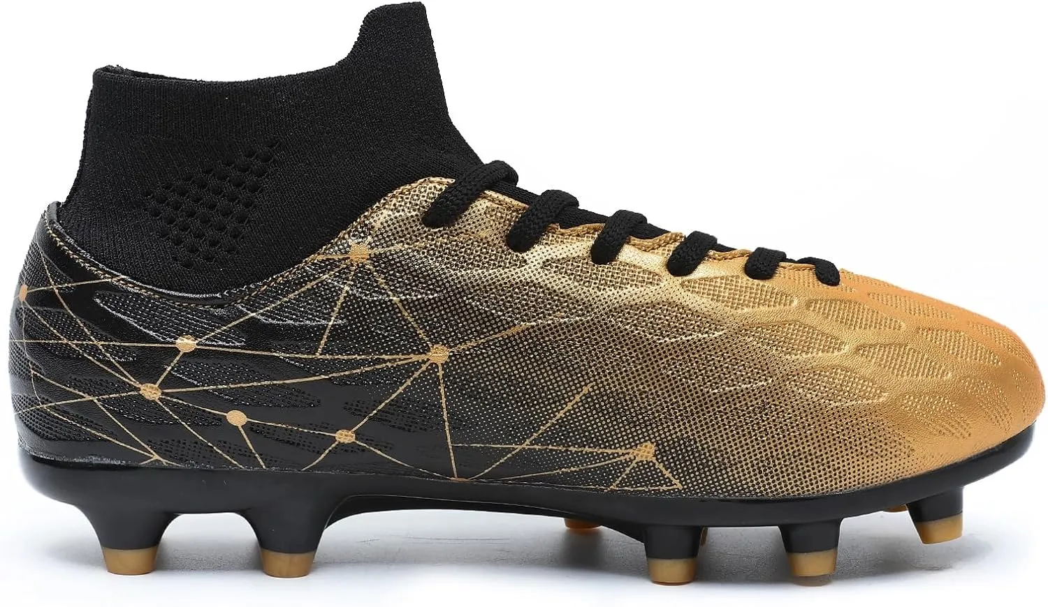 Hanani Boys Girls Soccer Cleats for Kids Football Shoes High Top Training Youth Football Cleats Outdoor/Indoor Athletic Turf Shoes
