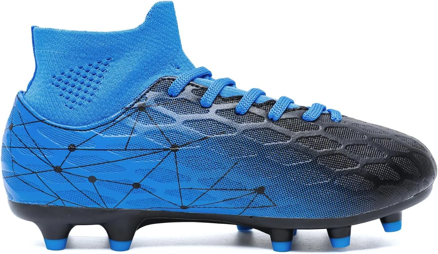 Hanani Boys Girls Soccer Cleats for Kids Football Shoes High Top Training Youth Football Cleats Outdoor/Indoor Athletic Turf Shoes
