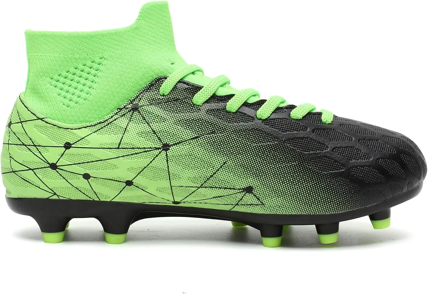 Hanani Boys Girls Soccer Cleats for Kids Football Shoes High Top Training Youth Football Cleats Outdoor/Indoor Athletic Turf Shoes