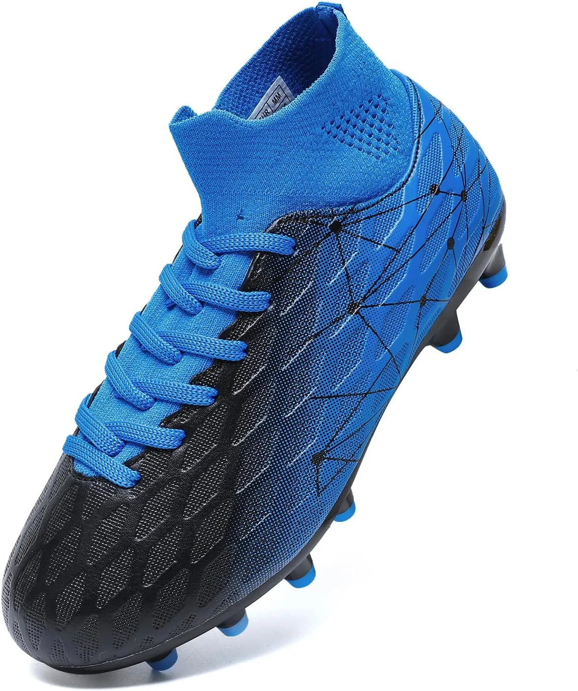 Hanani Boys Girls Soccer Cleats for Kids Football Shoes High Top Training Youth Football Cleats Outdoor/Indoor Athletic Turf Shoes