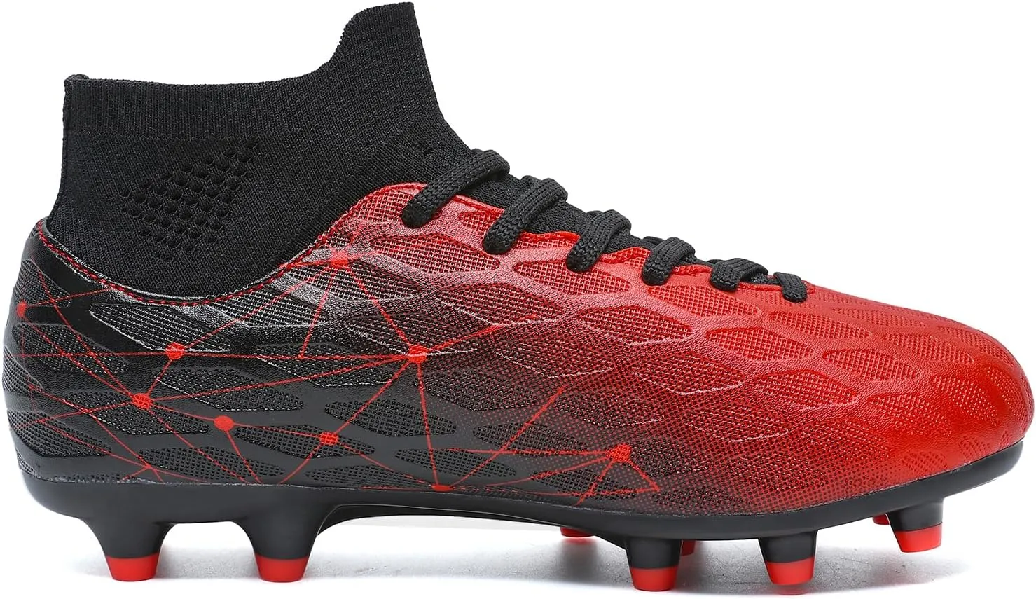 Hanani Boys Girls Soccer Cleats for Kids Football Shoes High Top Training Youth Football Cleats Outdoor/Indoor Athletic Turf Shoes